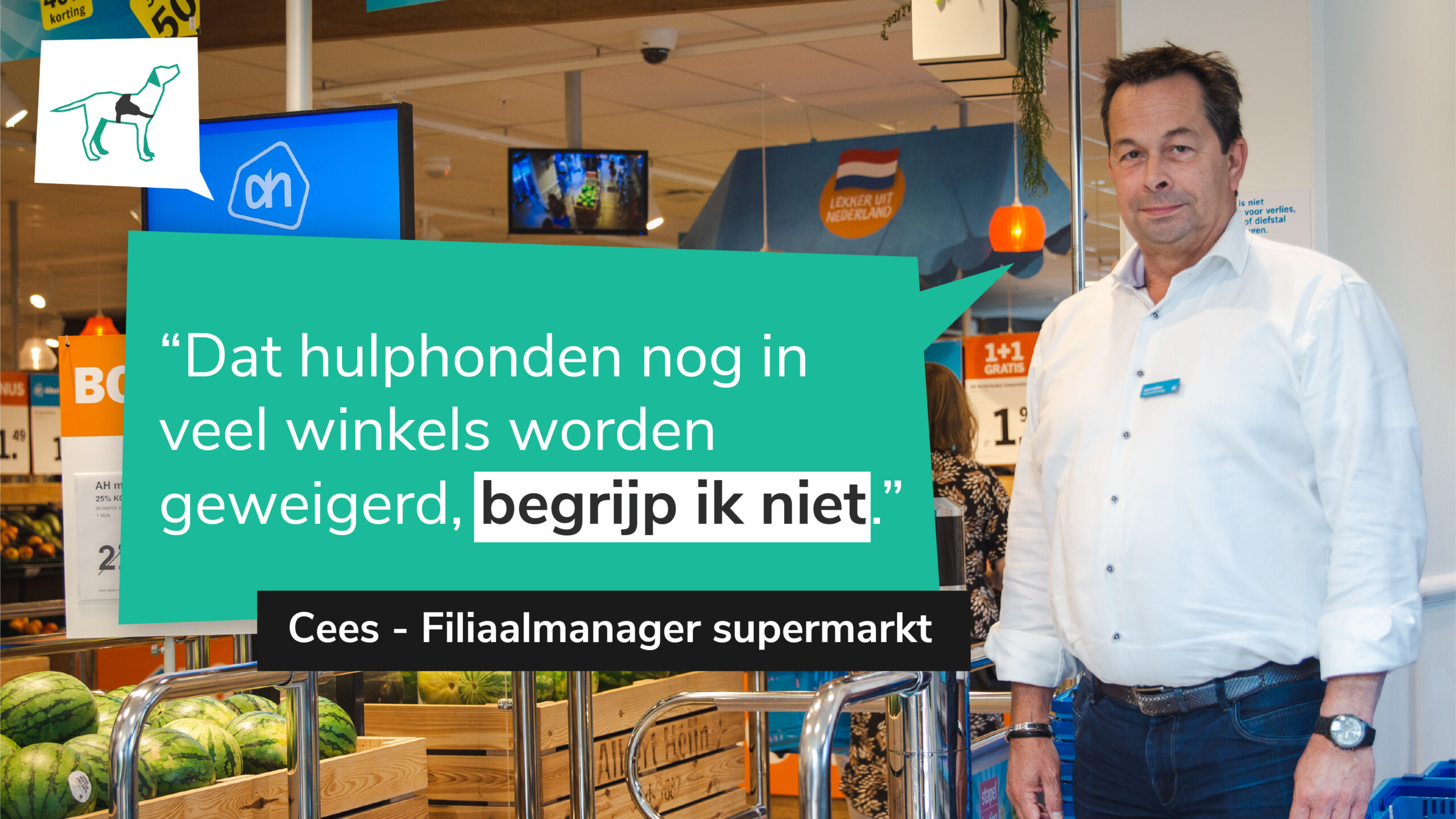 Een hulphond is welkom, altijd en overal