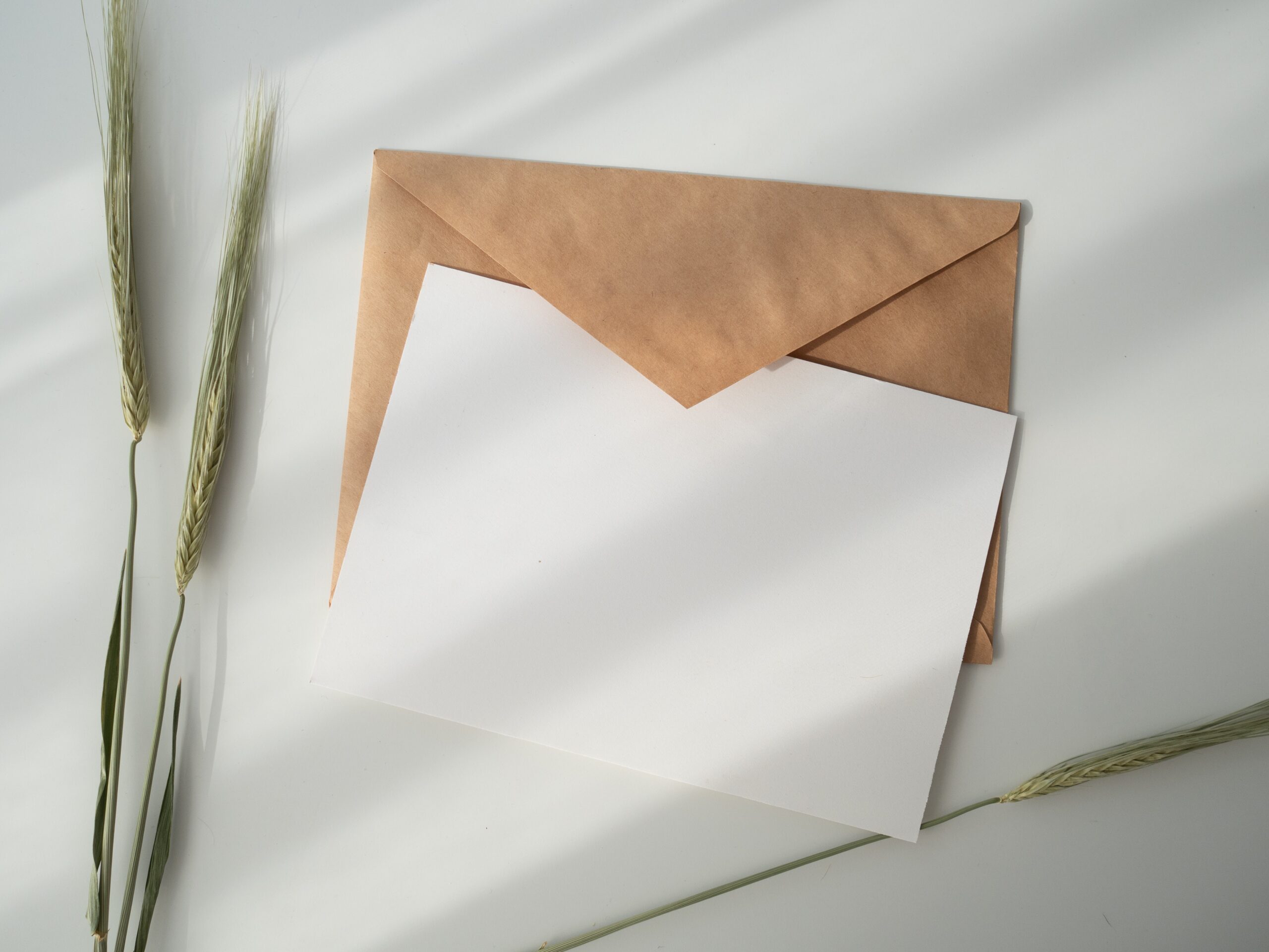 Brief met envelop