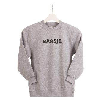 Sweater Baasje grijs voorkant